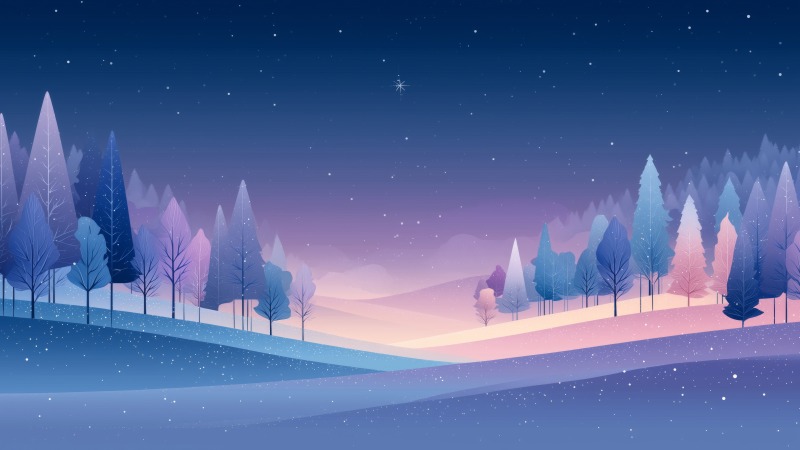 winter night wallpaper, night sky photography, winter sky, background for desktop wallpaper (horizontal)