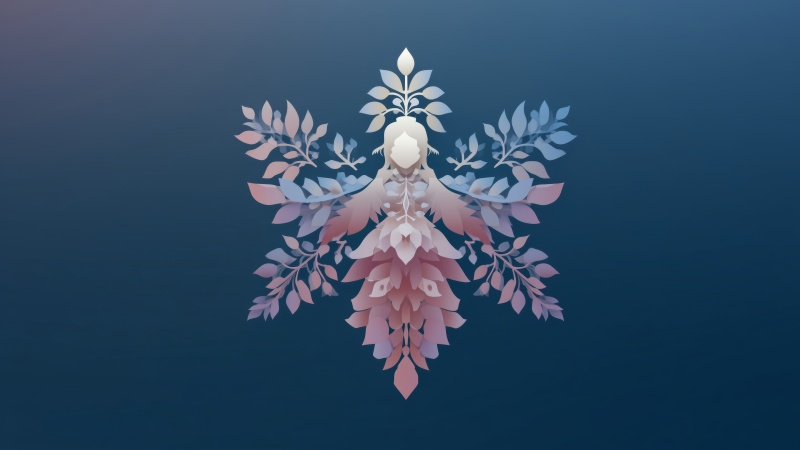 angel snow wallpaper, christmas angel, holiday ornaments, background for desktop wallpaper (horizontal)