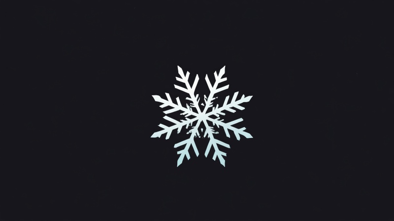snowflake wallpaper, crystallized, decorative design, background for desktop wallpaper (horizontal)