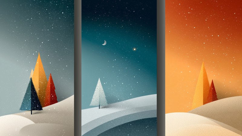 winter tree wallpaper, cold weather, 4k nature wallpaper, background for desktop wallpaper (horizontal)