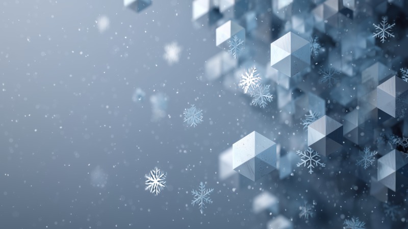 serene backgrounds wallpaper, snowflake pattern, snowflake art, background for desktop wallpaper (horizontal)