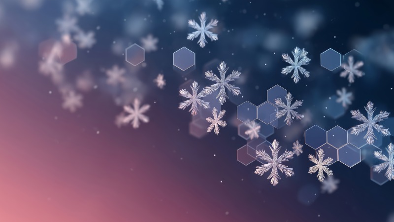 winter aesthetic wallpaper, winter magic, ice crystals, background for desktop wallpaper (horizontal)