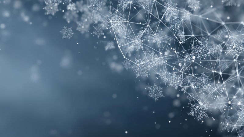 winter aesthetic wallpaper, minimalist decor, cool tones, background for desktop wallpaper (horizontal)