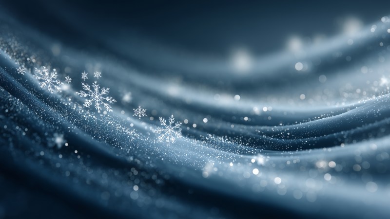 minimalistic decor wallpaper, ice crystals, tranquil landscape, background for desktop wallpaper (horizontal)