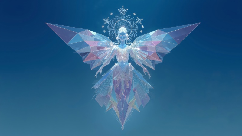 ice queen wallpaper, chill vibes, crystalline snow, background for desktop wallpaper (horizontal)