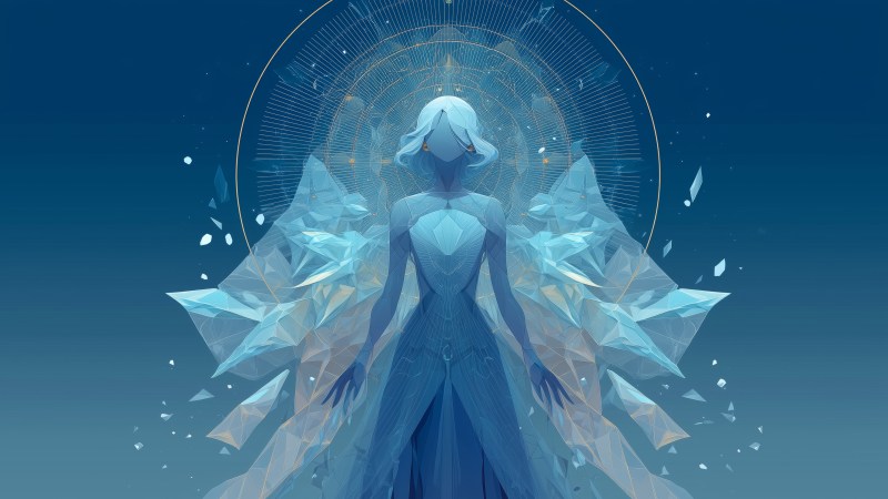 crystal clear wallpaper, crystal vibes, crystal ice, background for desktop wallpaper (horizontal)