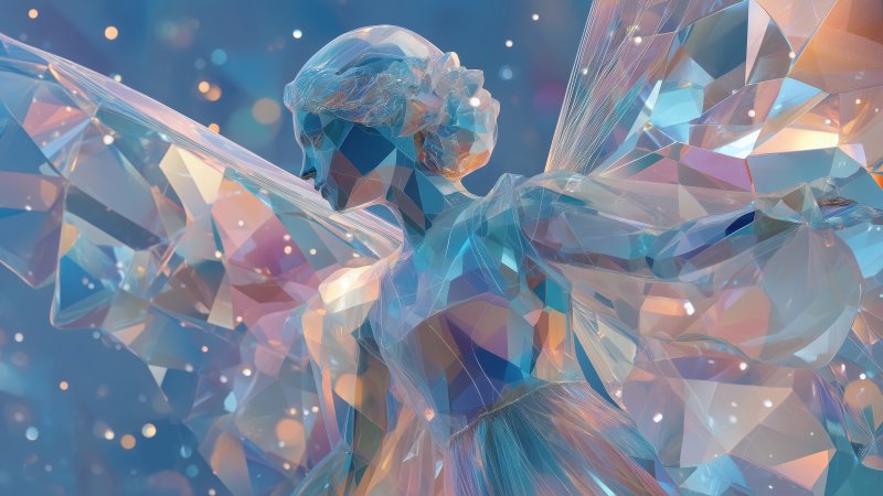 chill aesthetic wallpaper, magical snow, winter fashion, background for desktop wallpaper (horizontal)