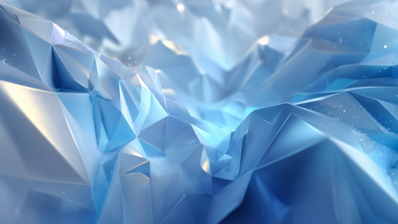 winter patterns wallpaper, cold color palette, crystalline shapes, background for desktop wallpaper (horizontal)