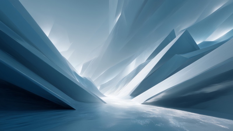 modern abstract wallpaper, minimalist ice, frozen elegance, background for desktop wallpaper (horizontal)