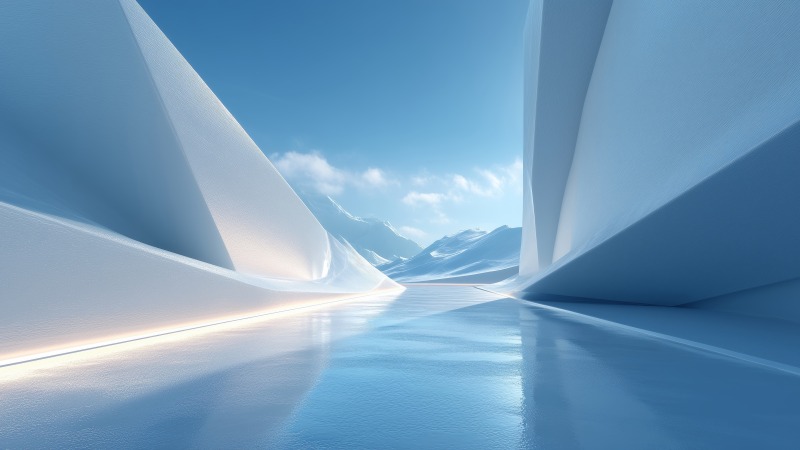 icy winter wallpaper, frosty landscape, icy textures, background for desktop wallpaper (horizontal)