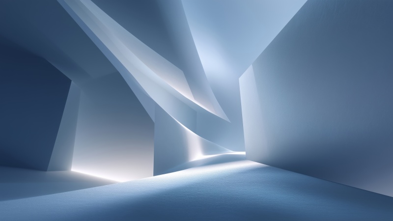 icy geometry wallpaper, minimal ice, cold aesthetics, background for desktop wallpaper (horizontal)