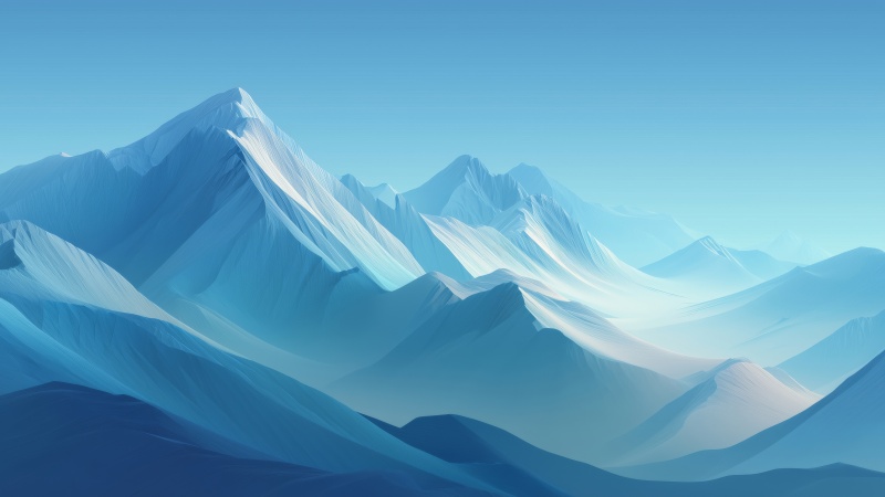 snowy mountains wallpaper, majestic peaks, crisp mountain air, background for desktop wallpaper (horizontal)