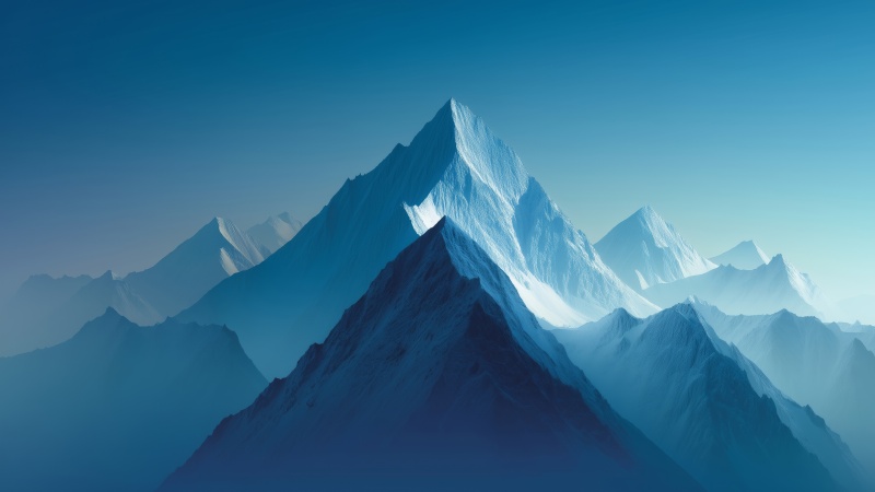 alpine abstract wallpaper, serene snow scene, icy terrain, background for desktop wallpaper (horizontal)