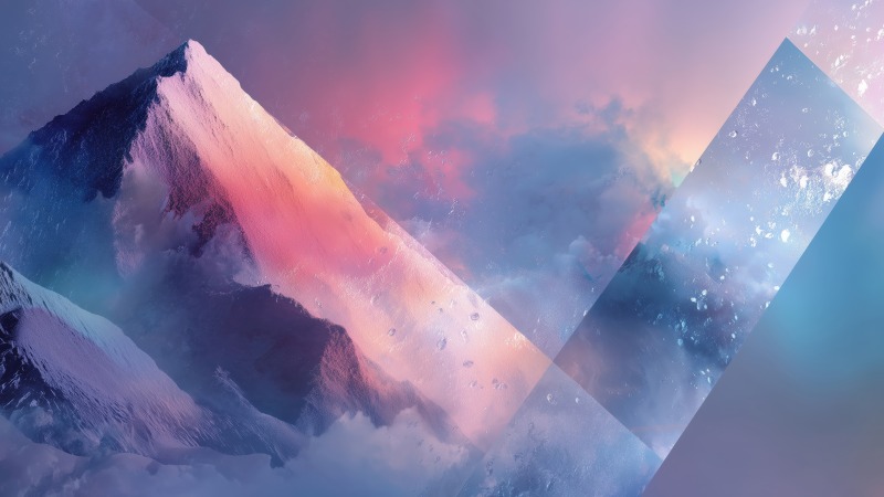 minimalist landscape wallpaper, remote wilderness, minimalist snow scene, background for desktop wallpaper (horizontal)