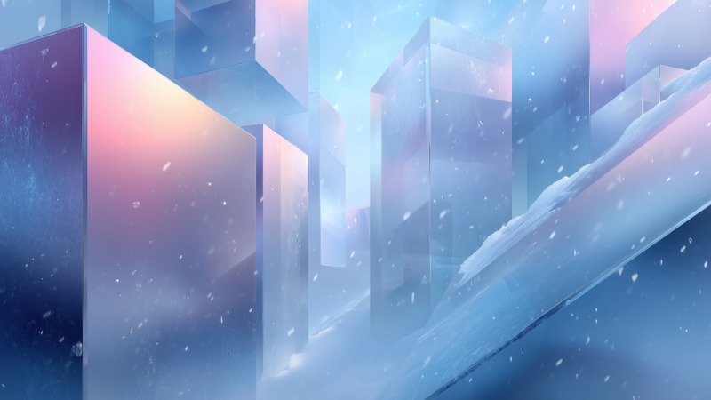 abstract crystals wallpaper, spectrum art, visual spectrum, background for desktop wallpaper (horizontal)