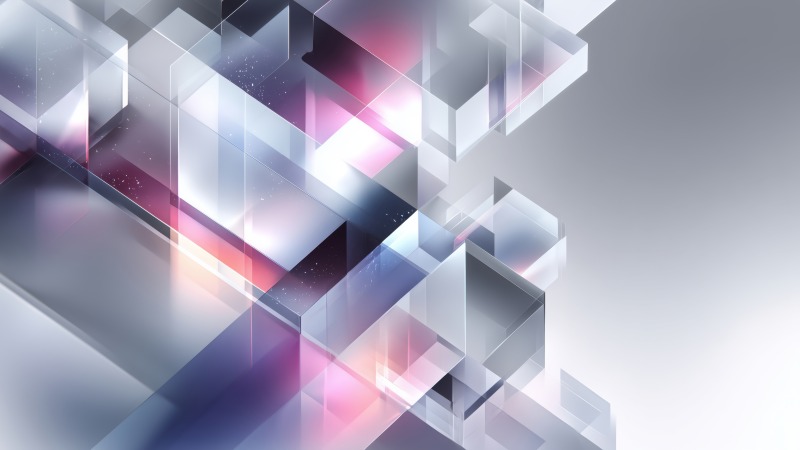 crystalline abstract wallpaper, faceted, vibrant hues, background for desktop wallpaper (horizontal)