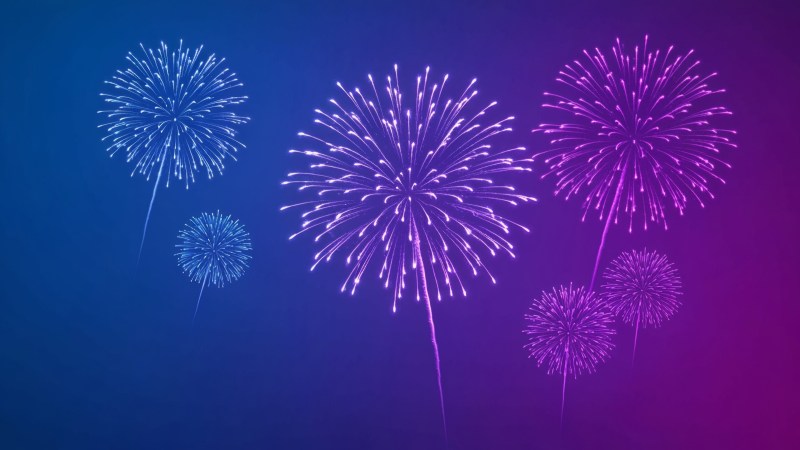 new year countdown wallpaper, new year celebrations, dazzling lights, background for desktop wallpaper (horizontal)