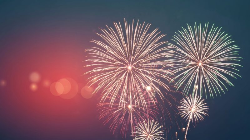 new year countdown wallpaper, countdown to midnight, light show, background for desktop wallpaper (horizontal)