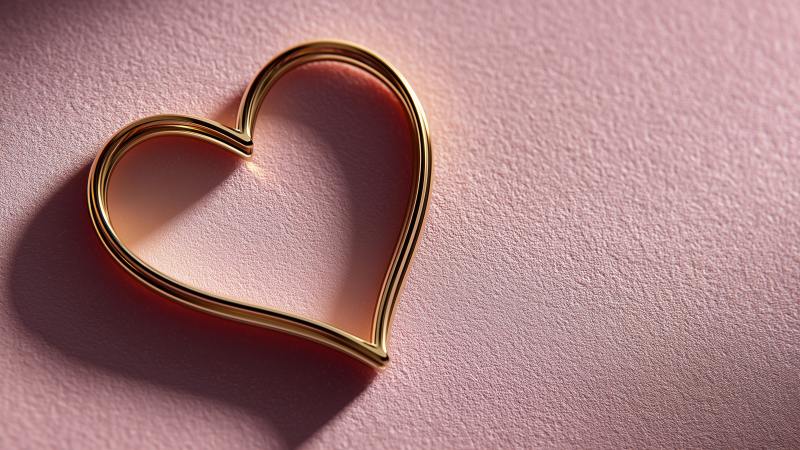 heart necklace wallpaper, heartfelt presents, love tokens, background for desktop wallpaper (horizontal)