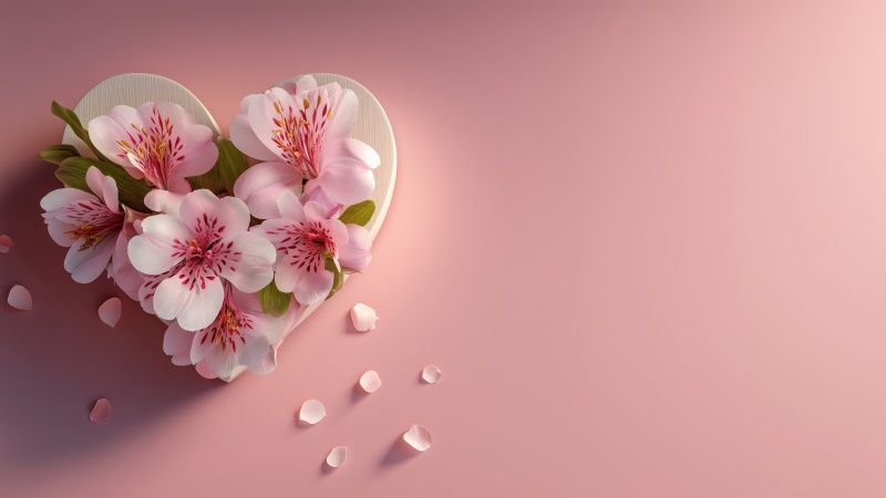romantic flowers wallpaper, sentimental gifts, flower bouquet, background for desktop wallpaper (horizontal)