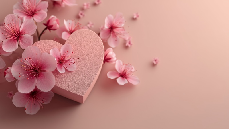 sweet surprises wallpaper, heartfelt presents, pastel hearts, background for desktop wallpaper (horizontal)