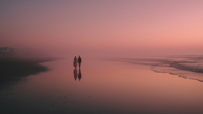 natures embrace wallpaper, couples retreat, intimate moments, background for desktop wallpaper (horizontal)