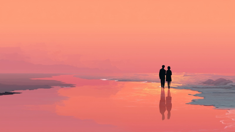 ocean breeze wallpaper, tranquil water, beach picnic, background for desktop wallpaper (horizontal)