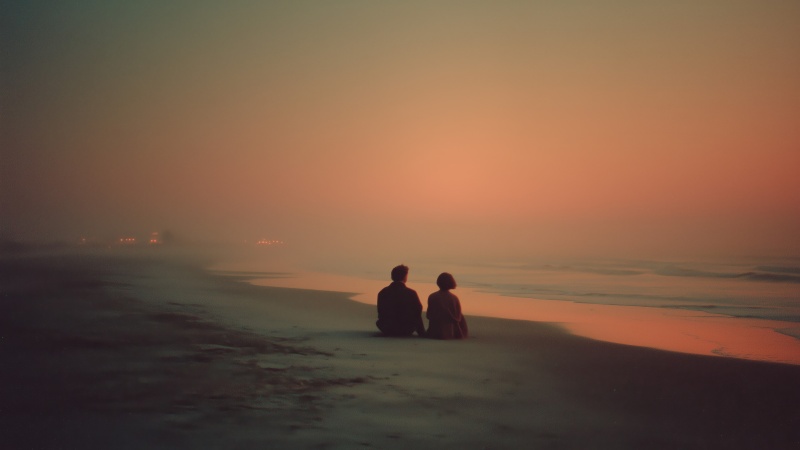 paradise coast wallpaper, seaside escape, romantic beach, background for desktop wallpaper (horizontal)