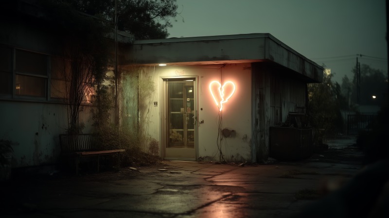 dark romance wallpaper, lonely nights, rebellion, background for desktop wallpaper (horizontal)