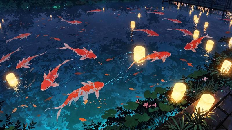 harmony wallpaper, zen decor, asian aesthetics, background for desktop wallpaper (horizontal)