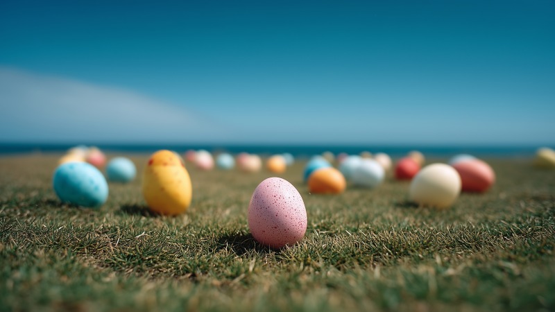 community events wallpaper, colorful eggs, festive traditions, background for desktop wallpaper