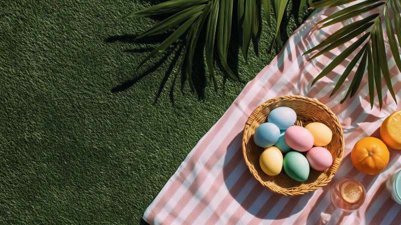 nature setting wallpaper, seasonal crafts, easter, background for desktop wallpaper