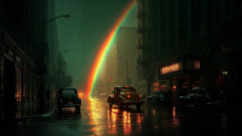 city vibes wallpaper, dramatic lighting, streets, background for desktop wallpaper (horizontal)