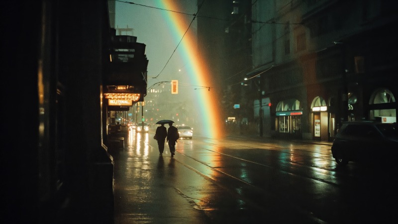 psychedelic colors wallpaper, rainbow lighting, neon art, background for desktop wallpaper (horizontal)