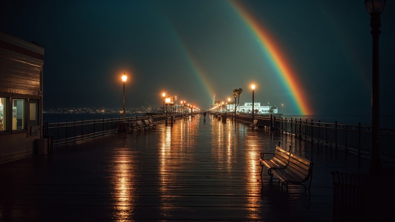 artistic sunset wallpaper, fantasy lighting, twilight scene, background for desktop wallpaper (horizontal)