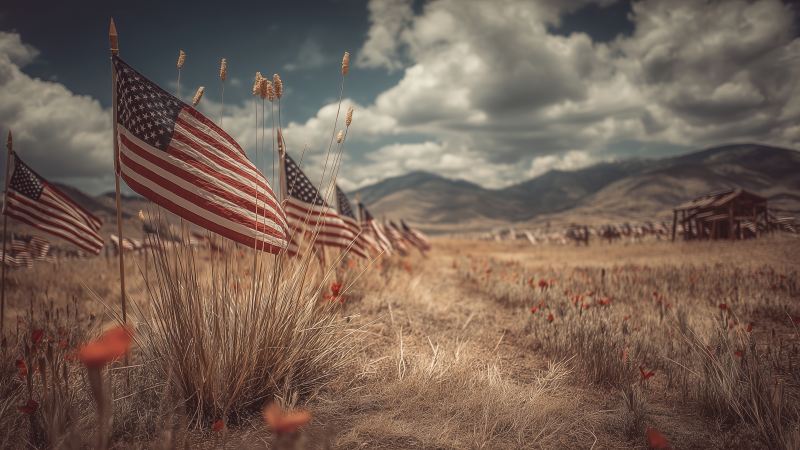 military appreciation wallpaper, american flag, honor, background for desktop wallpaper (horizontal)