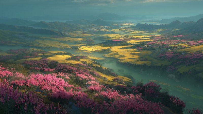 vast landscapes wallpaper, natural scenery, terrain, background for desktop wallpaper (horizontal)