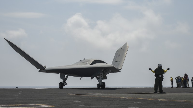 X-47B, drone, UCAS-D, Pegasus, USA Army, U.S. Air Force (horizontal)