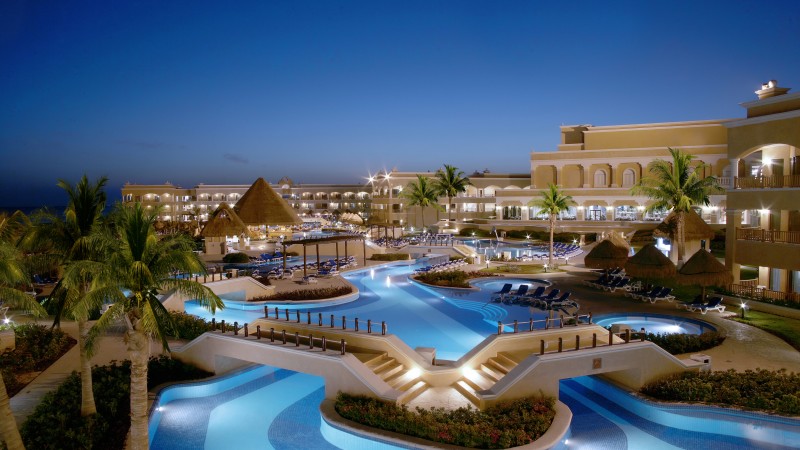 Grand Velas Riviera Maya, Best Hotels of 2017, tourism, travel, resort, vacation, palms, pool (horizontal)
