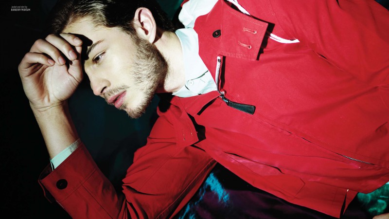 Francisco Lachowski, Top Fashion Male Models, model, red shirt (horizontal)