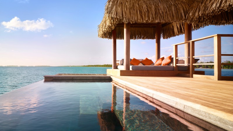 Four Seasons Resort, Bora Bora, The best hotel pools 2017, tourism, travel, resort, vacation, pool, sea, ocean (horizontal)