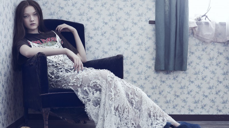 Yumi Lambert, Top Fashion Models 2015, model, dress, shirt (horizontal)