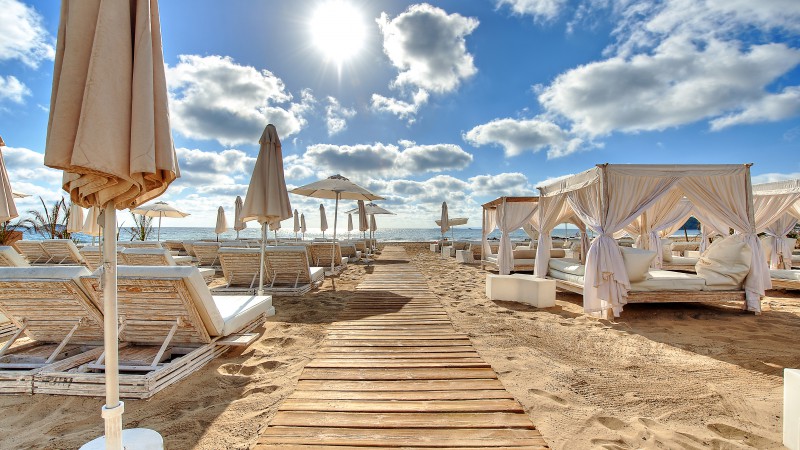Ushuaia Beach Hotel, Ibiza, Best Beaches in the World, tourism, travel, resort, vacation, beach, sand (horizontal)