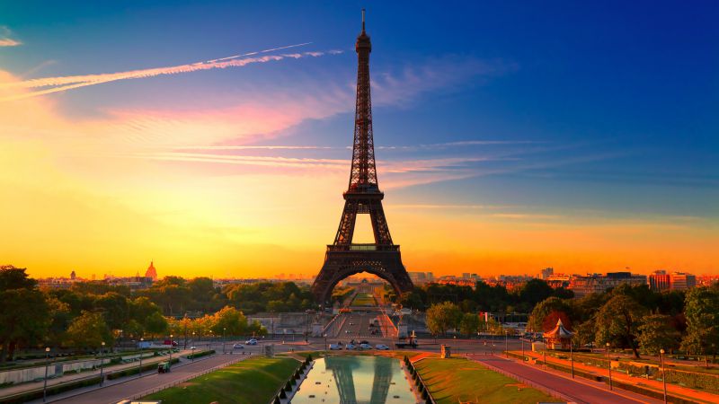 Eiffel Tower, Paris, France, Tourism, Travel (horizontal)