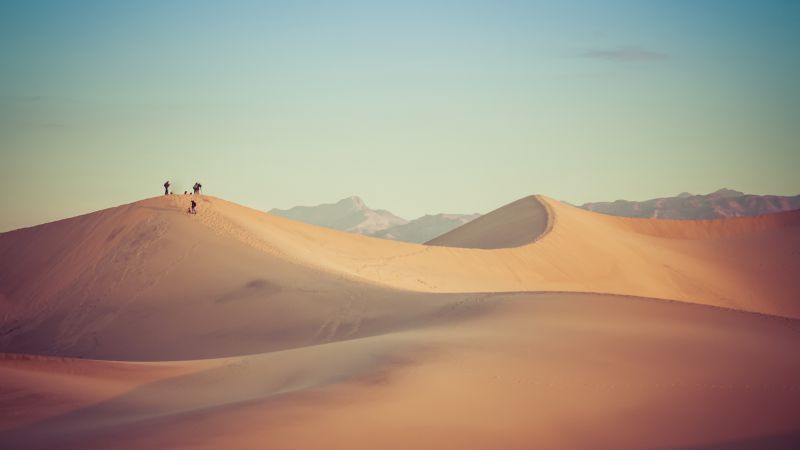 Desert, 5k, 4k wallpaper, 8k, sand, sky (horizontal)