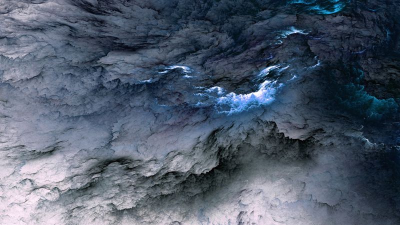 Clouds, 5k, 4k wallpaper, 8k, abstract, blue, live wallpaper, live photo (horizontal)