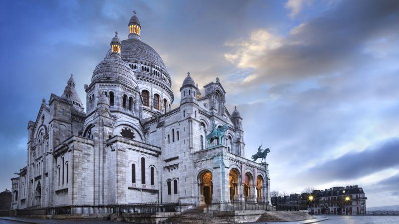 Paris, France, Montmartre, basilique, travel, tourism (horizontal)