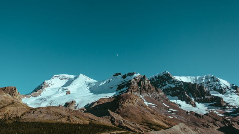 Canada, 4k, 5k wallpaper, mountains, sky, night (horizontal)