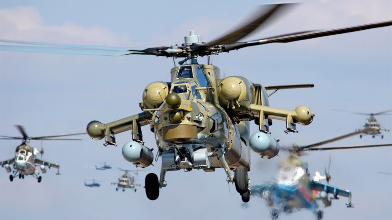 Mi-28, Attack helicopter, Russian Army (horizontal)
