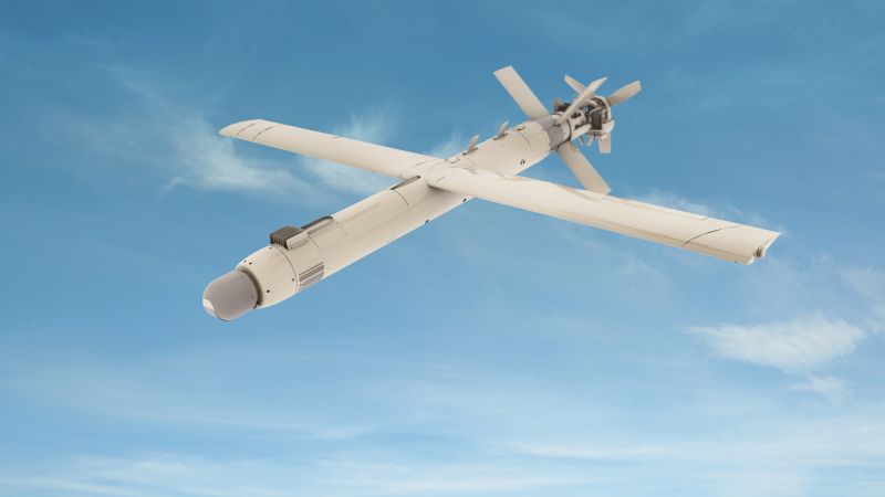 Uvision Hero, Kamikaze drone, military,  (horizontal)